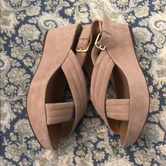 J. Crew Suede Wedge Sandal - Picture 4 of 7